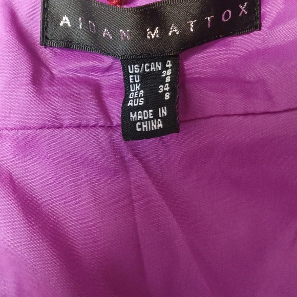 Aidan Mattox If Your Color Red This Aidan Mattox  Elegant Burgundy Evening Gown - Picture 6 of 9